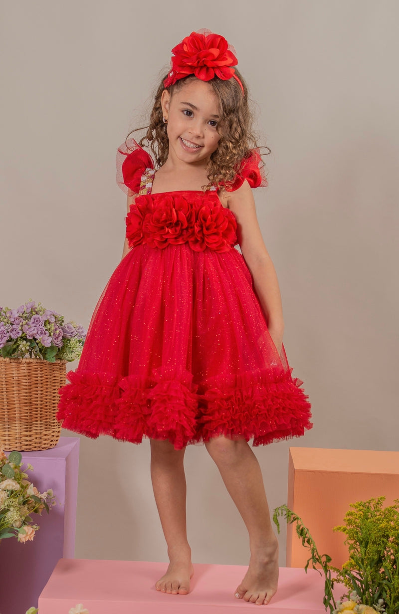 Vestido para Niña Soy Capaz - Rojo