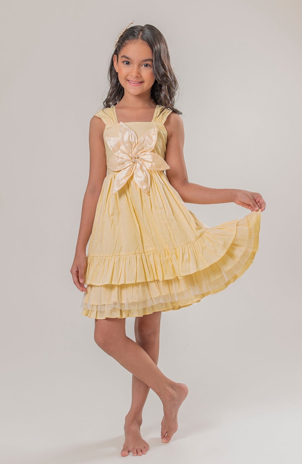 Vestido Para Bebita Gloriosa Amarillo