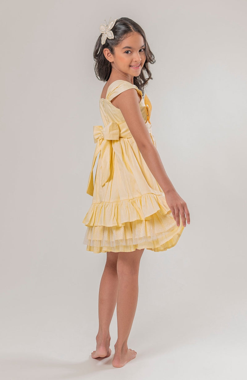 Vestido Para Niña Gloriosa Amarillo