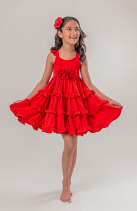 Vestido Para Niña Ambrosia Rojo