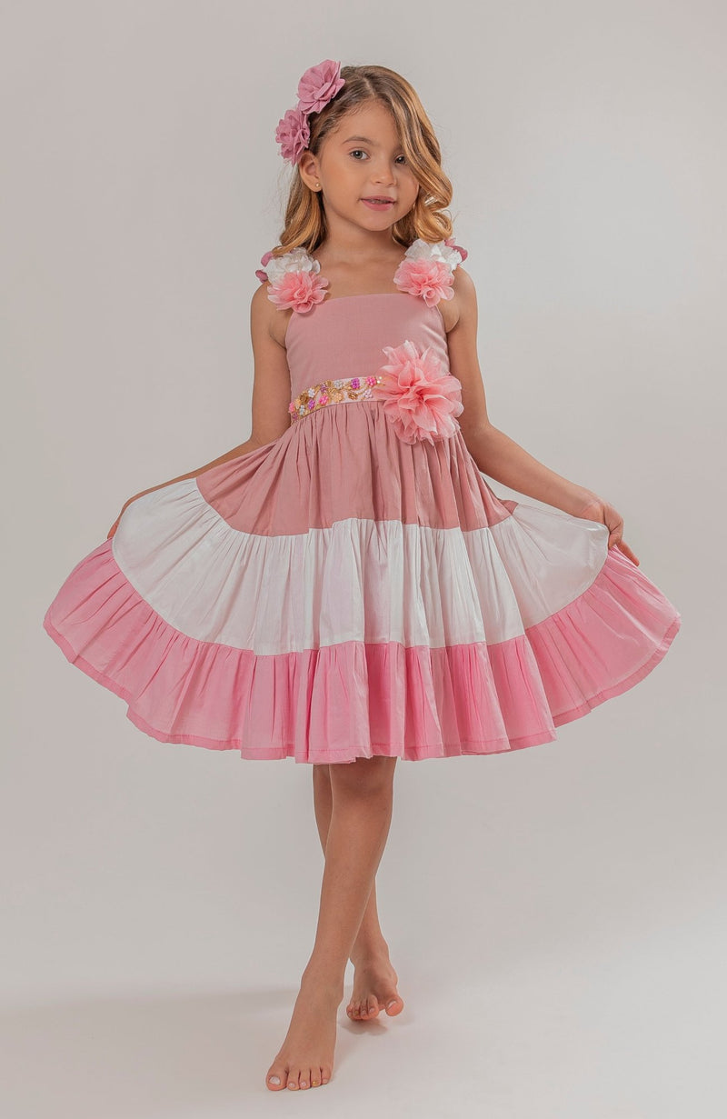 Vestido para Niña Soy Creativa Rosa