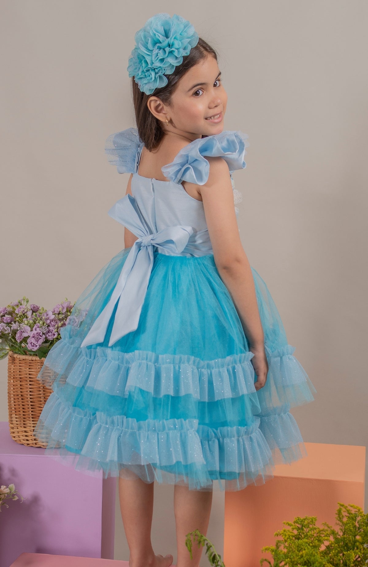 Vestido para Niña Soy Renacer - Celeste