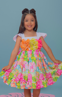 Vestido para Bebita Tropical