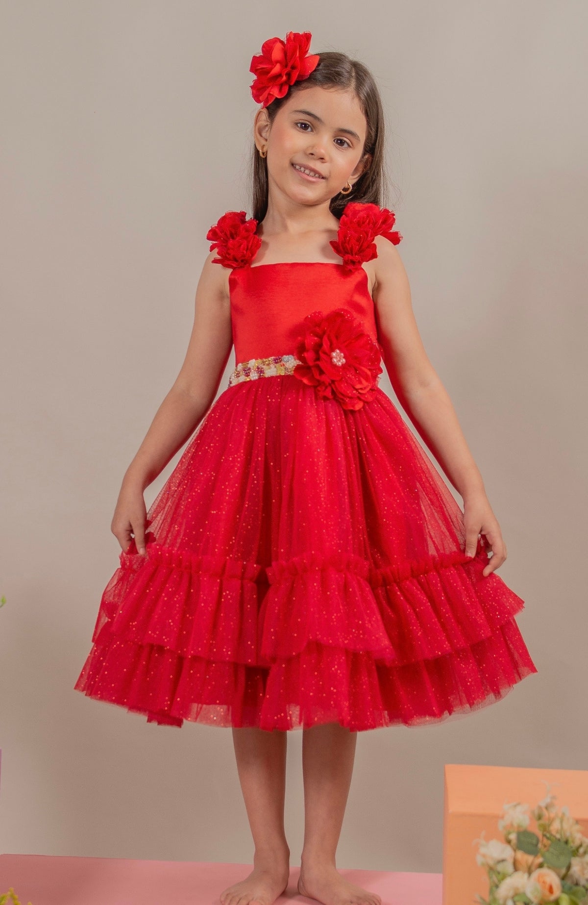 Vestido para Bebé Soy Valiosa - Rojo