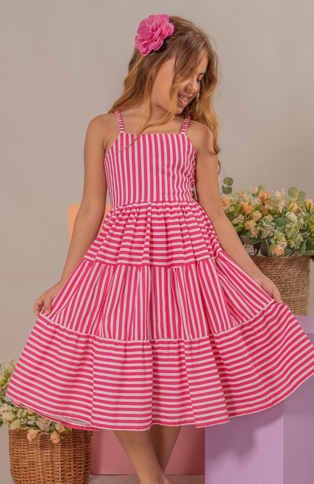 Vestido para Niña Soy Virtuosa - Fucsia