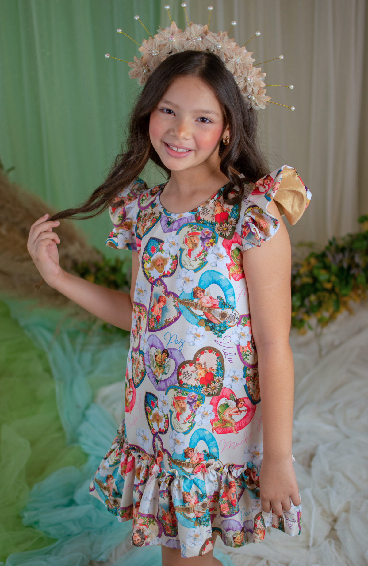 Vestido para Niña Vida – Lilo Couture - Ropa de Diseño para Niñas